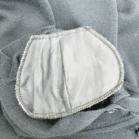 Adrianna Papell Womens Cowl Neck Sweater Button Accents & Geometric Hem Design M - Picture 5 of 7